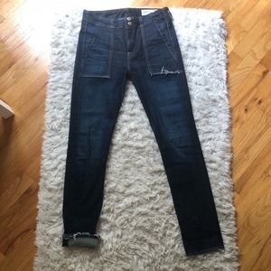 Rag & Bone dark blue high rise skinny jean